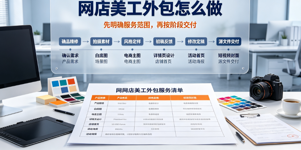 网店美工外包怎么做？
