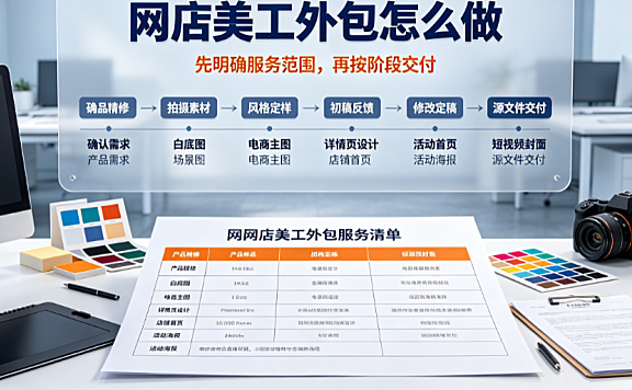 网店美工外包怎么做?全流程管控与高效协同指南