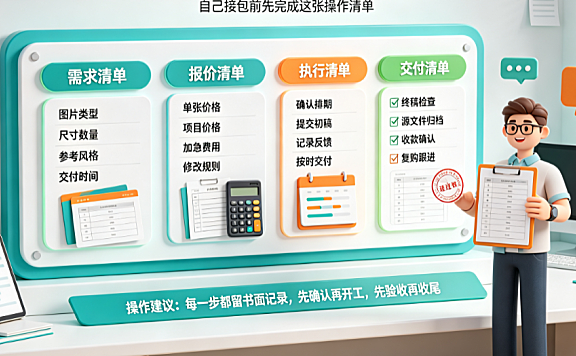 美工外包自己怎么包？独立接单全流程指南