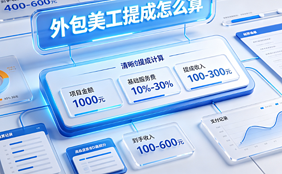 外包美工提成怎么算?计算逻辑、行业规则与避坑指南
