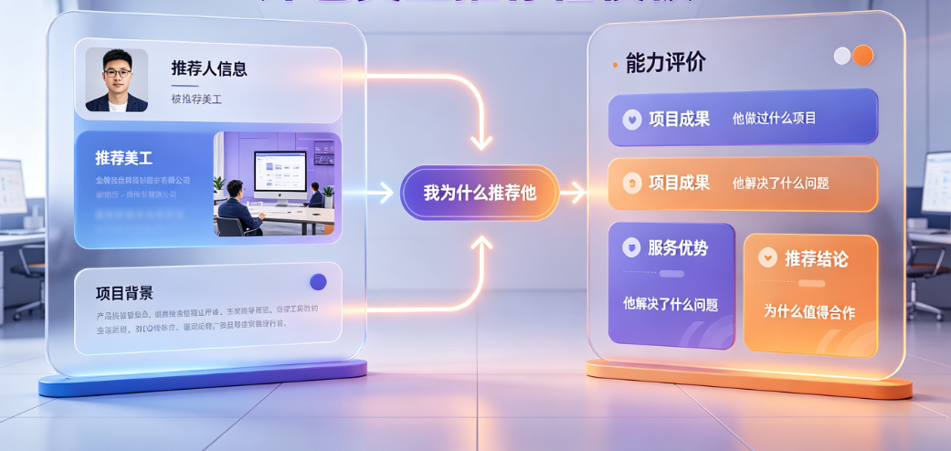 外包美工推荐信怎么写？