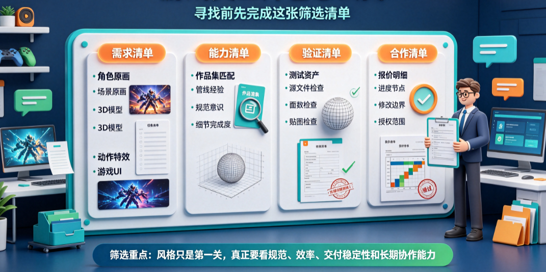 游戏美工外包怎么找?