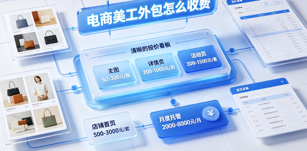 电商美工外包怎么收费？