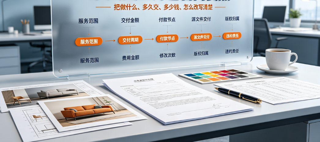 家具美工外包合同怎么写？