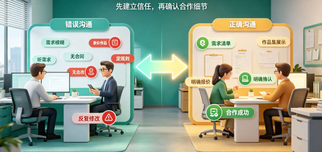 美工外包怎么聊客户的？