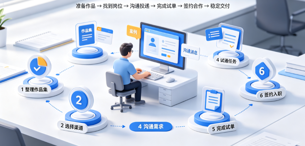 怎么应聘外包美工？