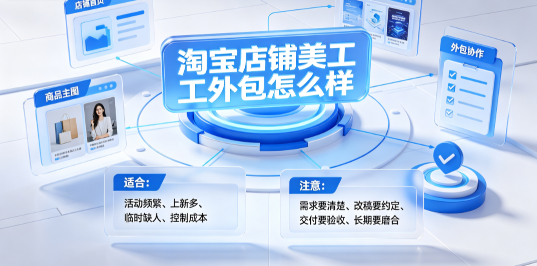 淘宝店铺美工外包怎么样？