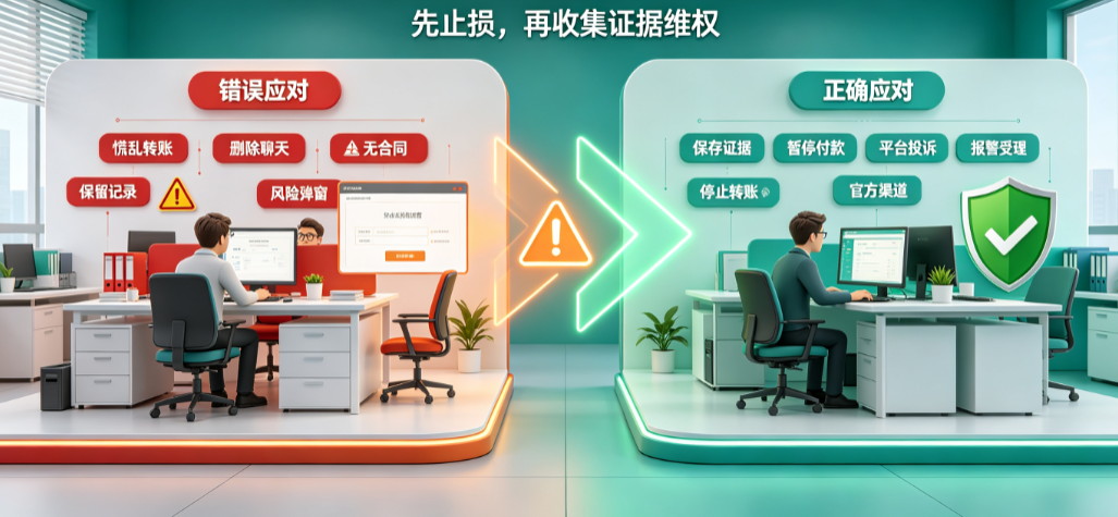 外包美工被骗了怎么办?
