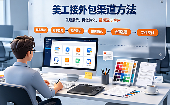 美工接外包渠道怎么做的？设计师高效获客与接单指南