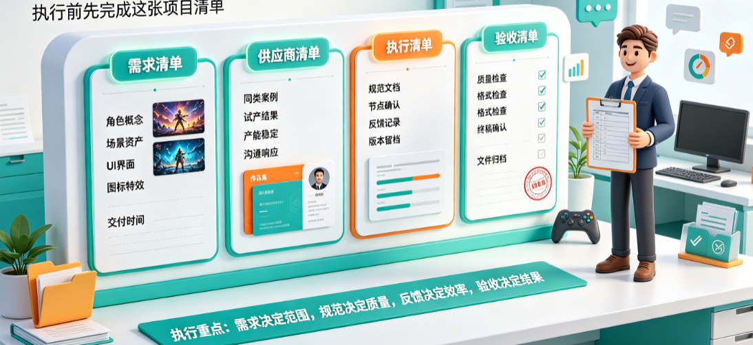 游戏美工外包怎么做？