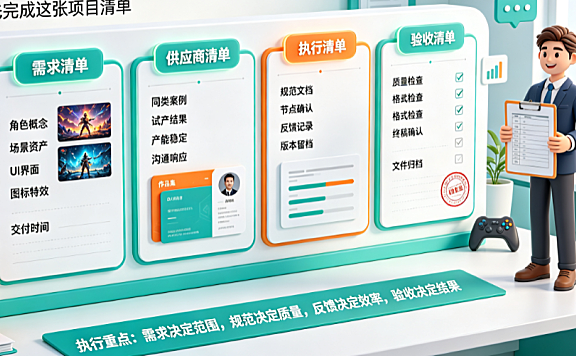游戏美工外包怎么做？全流程SOP与运营指南