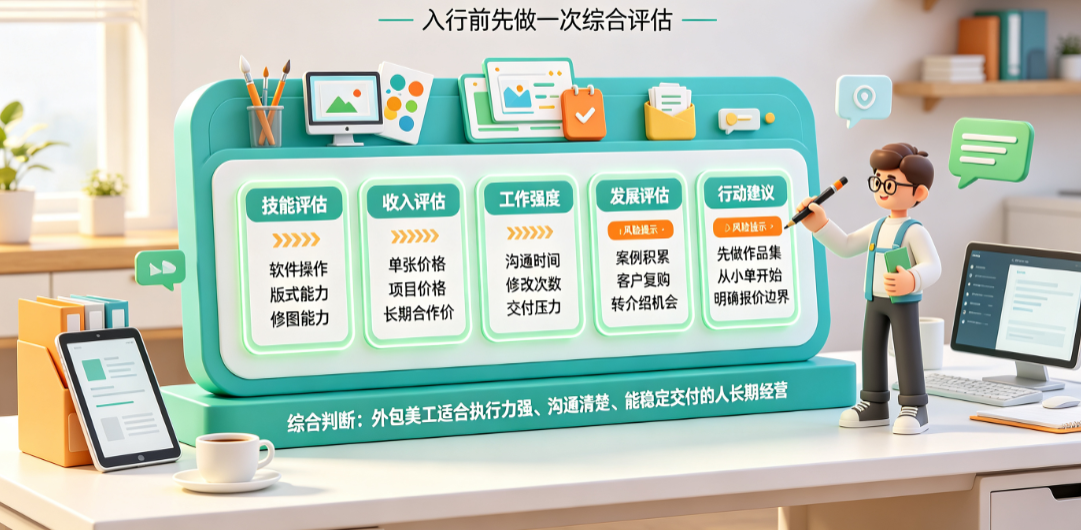 外包美工工作怎么样?