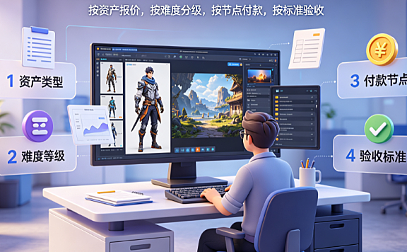 游戏美工外包怎么收费？2D/3D/UI定价参考与结算指南
