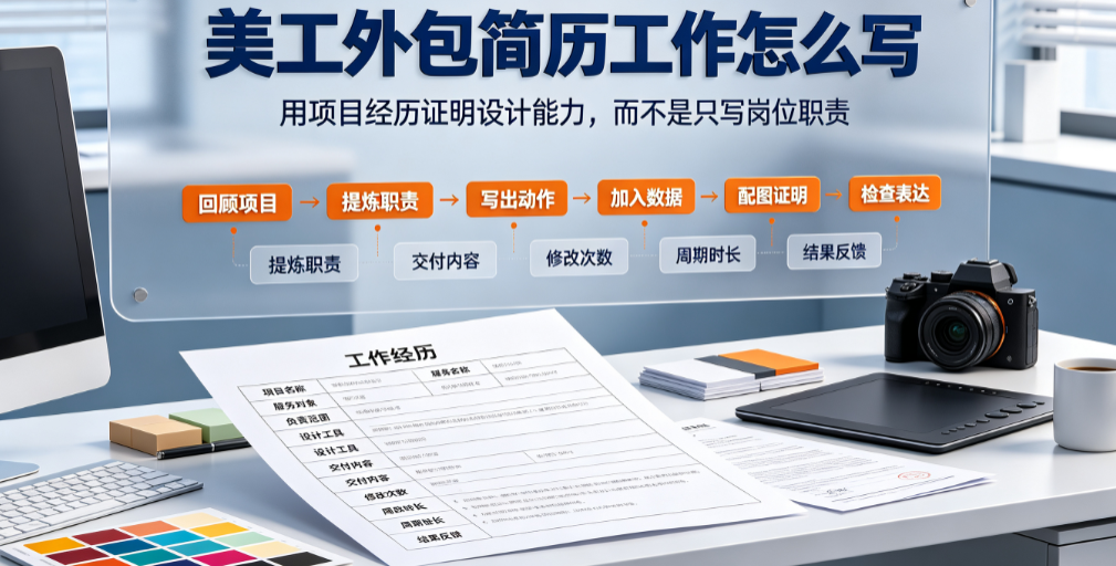美工外包简历工作怎么写？