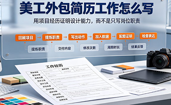 美工外包简历工作怎么写?高转化率项目经验包装指南