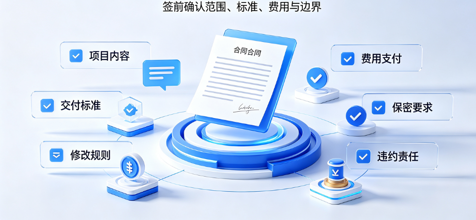 美工外包怎么签合同？