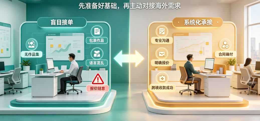 美工怎么接国外的外包？