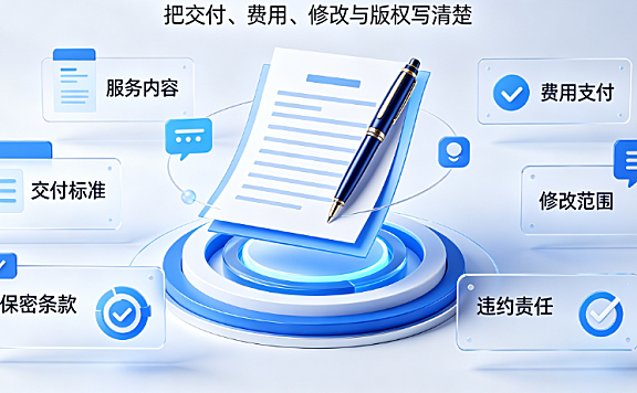 外包美工应该怎么写合同？条款设计与避坑指南