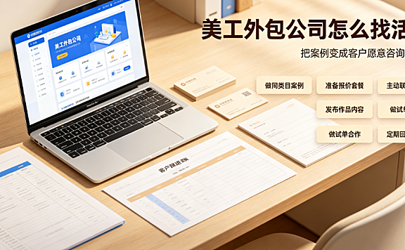 美工外包公司怎么找活干？全渠道获客与转化指南