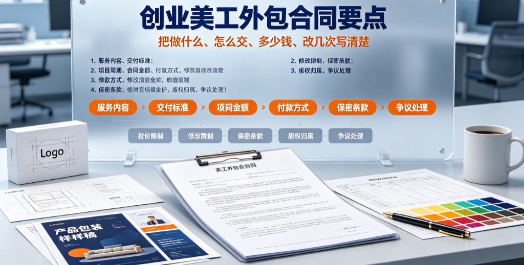 创业美工外包合同怎么写？