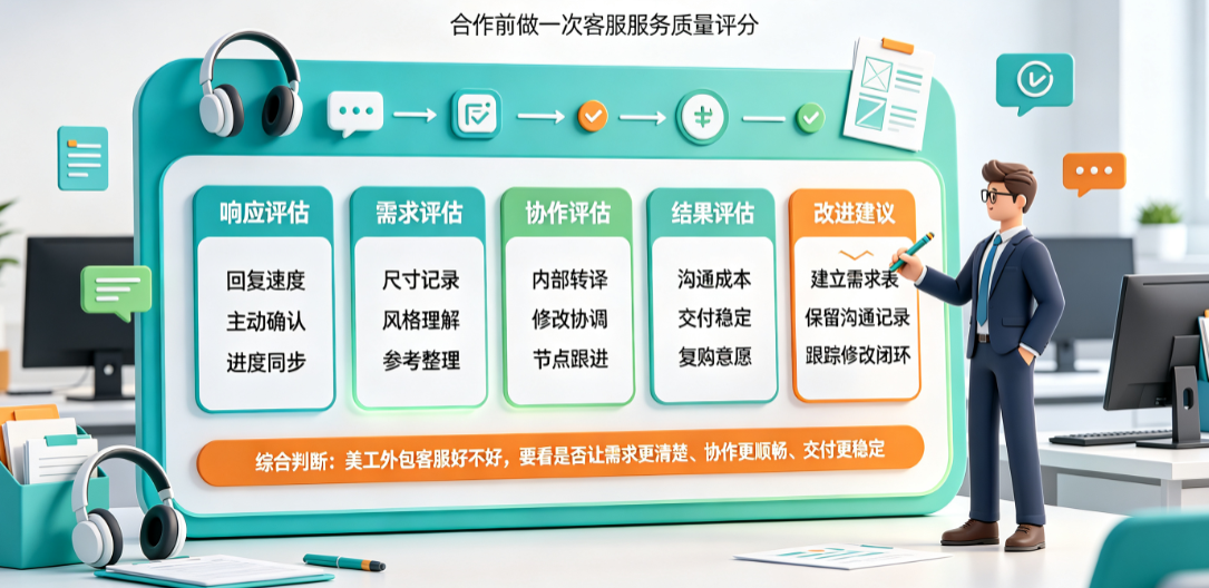 美工外包客服怎么做？