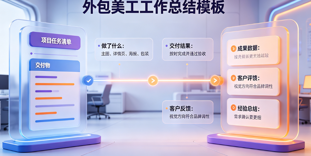 外包美工工作总结怎么写?