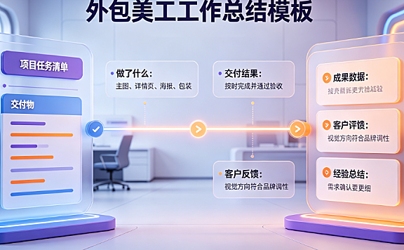外包美工工作总结怎么写?电商视觉复盘与价值呈现指南