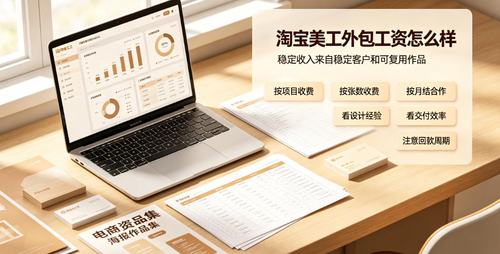 淘宝美工外包工资怎么样？