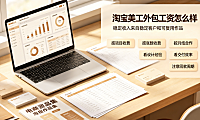 淘宝美工外包工资怎么样？收入结构与提效指南