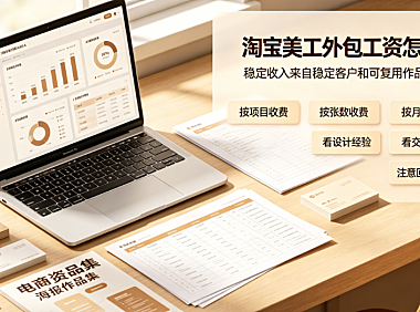 淘宝美工外包工资怎么样？收入结构与提效指南