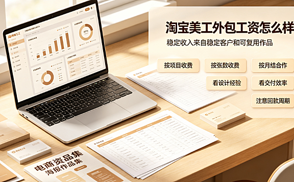 淘宝美工外包工资怎么样？收入结构与提效指南