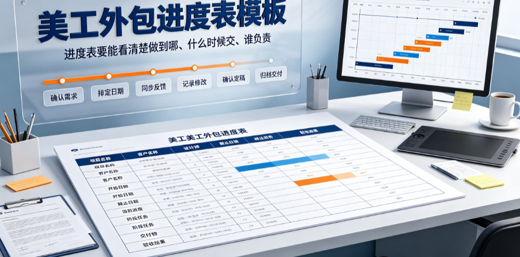 美工外包进度表怎么写的？