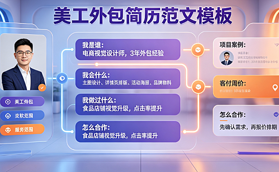 美工外包简历怎么写范文?高转化接单实战指南