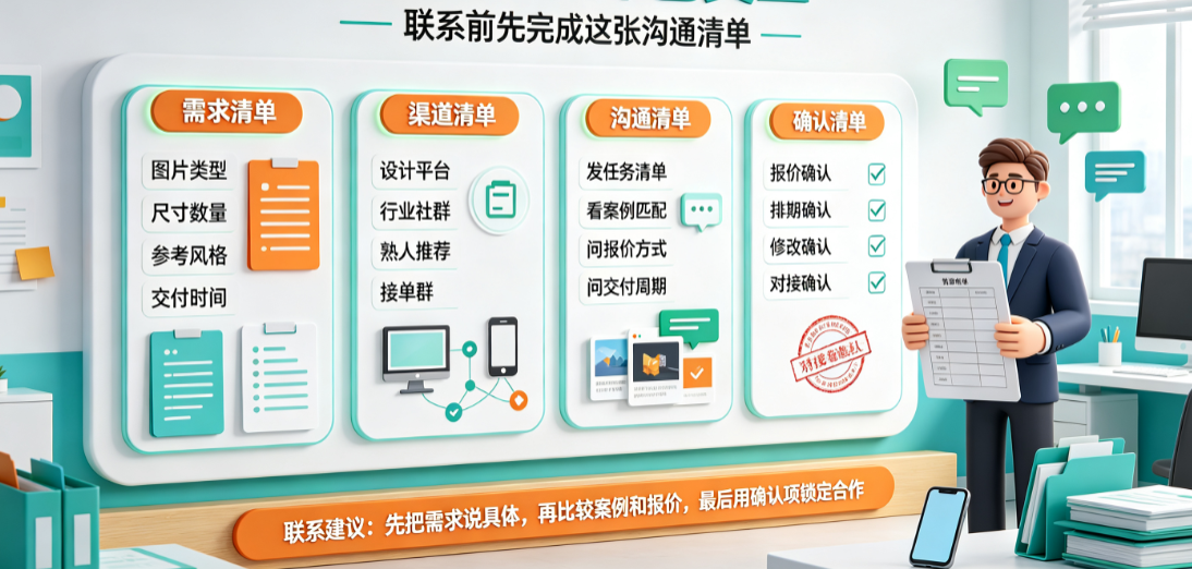 怎么联系外包美工？