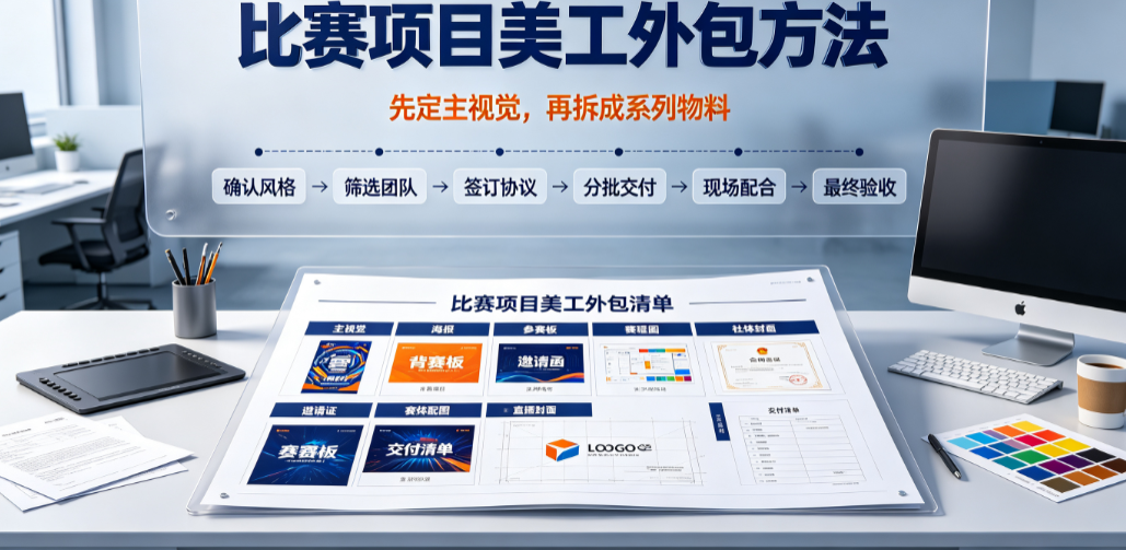 比赛项目美工怎么外包？