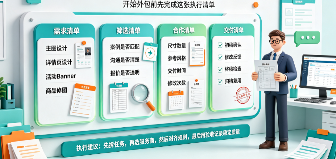 电商美工外包怎么做的？