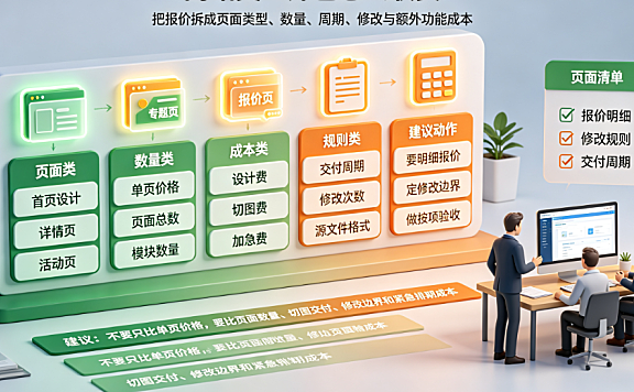 网站美工外包怎么收费?计费模式与控本指南