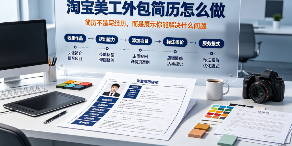 淘宝美工外包简历怎么做？