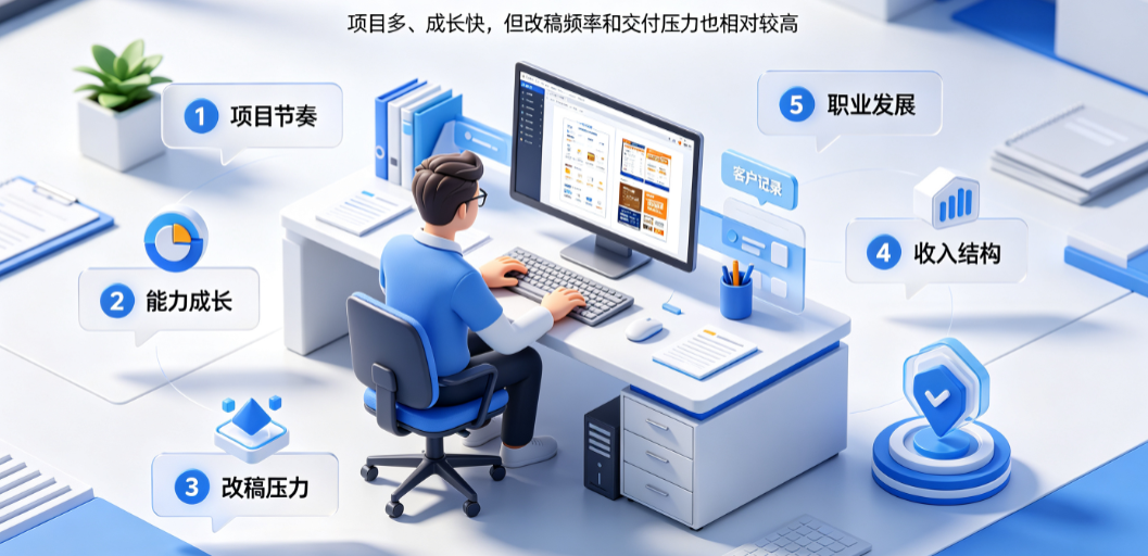 在外包公司做美工怎么样？