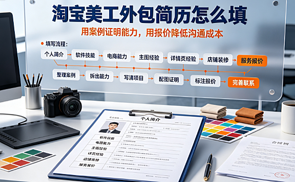 淘宝美工外包简历怎么填?高转化率接单简历指南