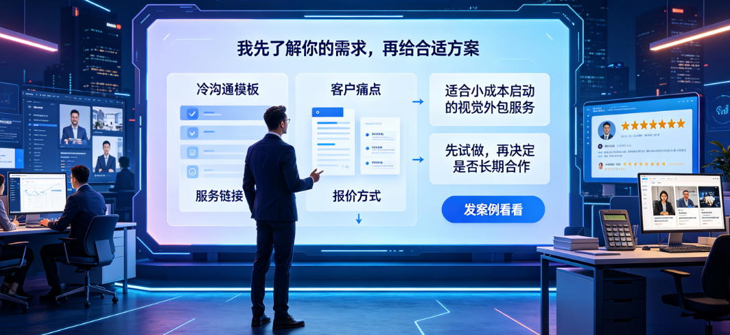 美工外包找客户怎么说话？
