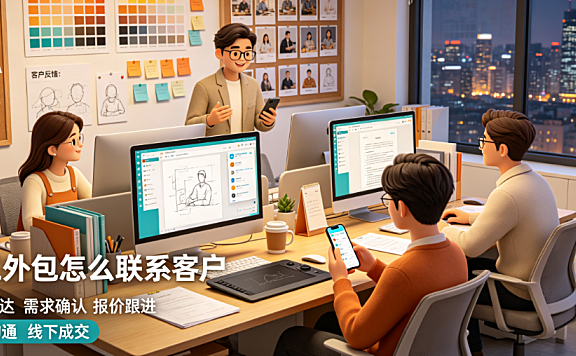美工外包怎么联系客户的?全渠道获客与转化实战指南