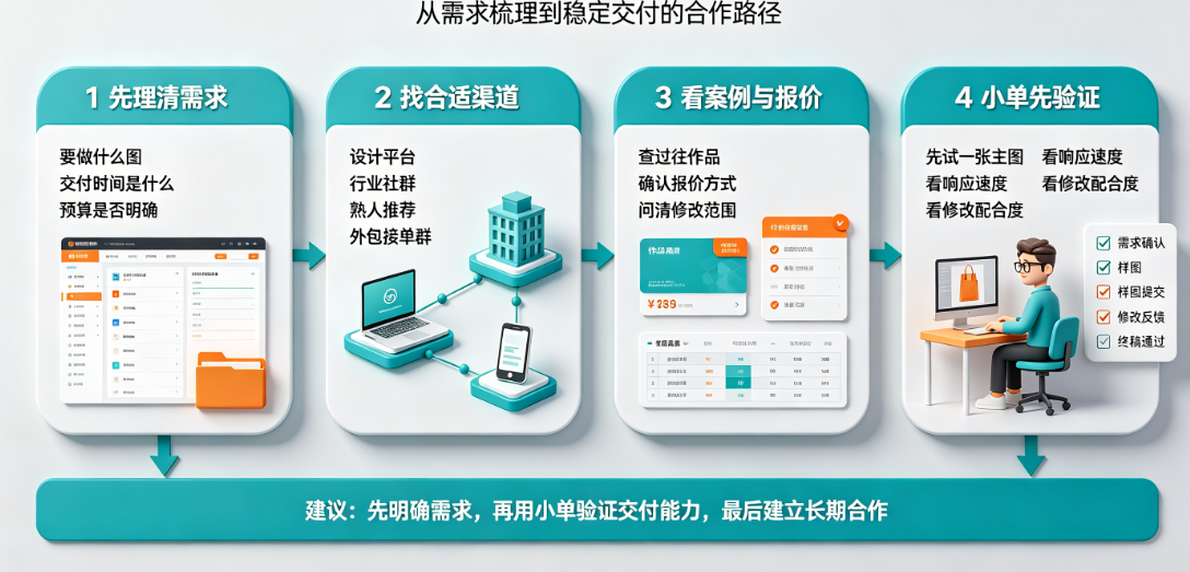 淘宝美工怎么找外包?