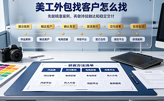 美工外包找客户怎么找?精准获客与转化实操指南